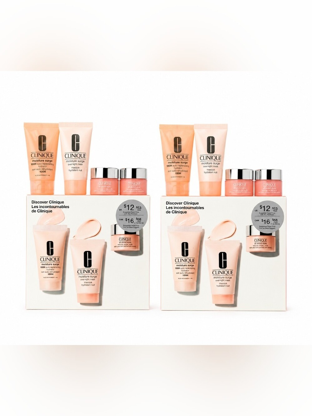 NEW Clinique Moisture Surge Discover Set Bundle x2 Hydrator Eye Cream